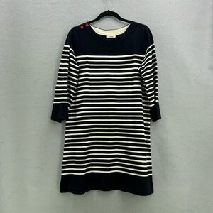 Anthropologie Allihop Womens Top Of The Line Sailor Striped Mini Dress Medium